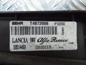 Radiator Cooling Fan 1.4 TB 2.0 JTDm – Alfa Romeo Giulietta 2010-
