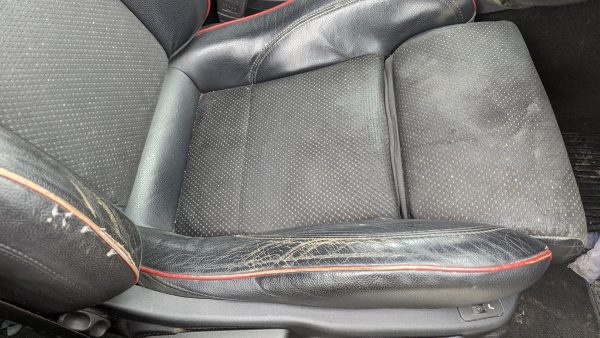 Black Alcantara Leather Seat Saloon Folding SET - Alfa Romeo 159 2005-2010 - Image 4