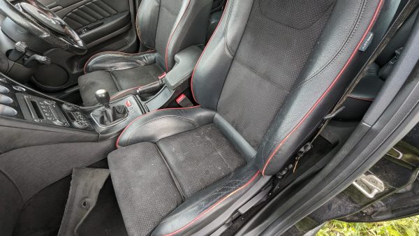 Black Alcantara Leather Seat Saloon Folding SET - Alfa Romeo 159 2005-2010 - Image 8