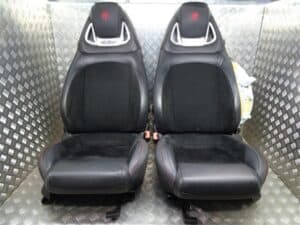 Black Leather Alcantara Fabric and Leather Bucket Seats – Alfa Romeo Giulietta 2010-2020