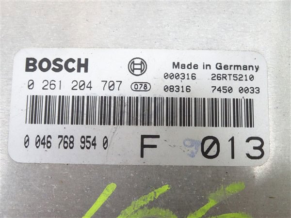 2.5 V6 Engine ECU with Code and Key Set Bosch 0261204707 - Alfa Romeo 166 1998-2001 - Image 4