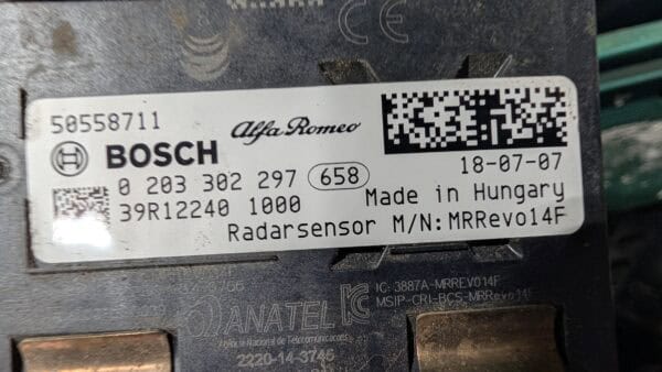 Radar Sensor 50558711 - Alfa Romeo Giulia Stelvio 2016-2025 - Image 2