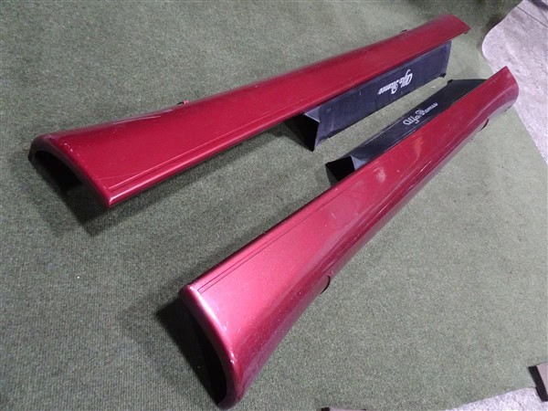 RIGHT and LEFT Side Skirts - Proteo Red 195 - Alfa Romeo 916 GTV Spider 1995-2005 - Image 2