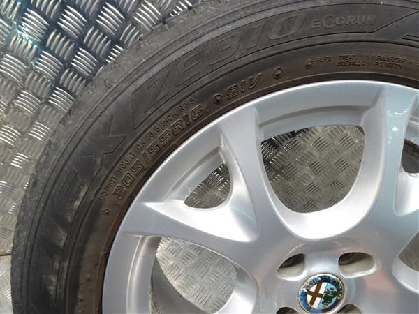 16 inch Alloy Wheels with Tyres 4x98 - Alfa Romeo Mito (145/146) 2009-2017 - immagine 17