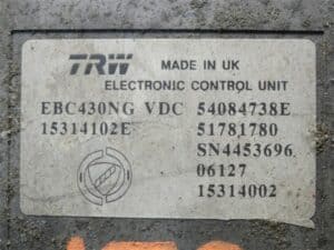 ABS Pump ECU TRW 51781780 – Alfa Romeo 159 Brera Spider 2005-2012