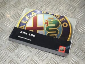 Manual Owners Hand Book 60431131 – Alfa Romeo 156 2002-2005