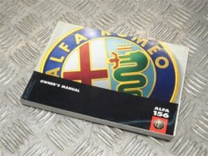 Manual Owners Hand Book 60431033 – Alfa Romeo 156 2000-2005