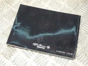 Manual Owners Hand Book 60431033 – Alfa Romeo 156 2000-2005