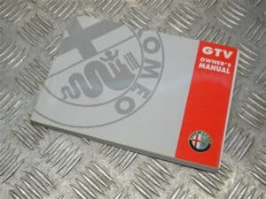 Manual Owners Hand Book 60431027 BRAND NEW – Alfa Romeo 916 GTV 2000-2003