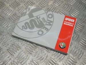 Manual Owners Hand Book 60431021 BRAND NEW – Alfa Romeo 916 Spider 2000-2003